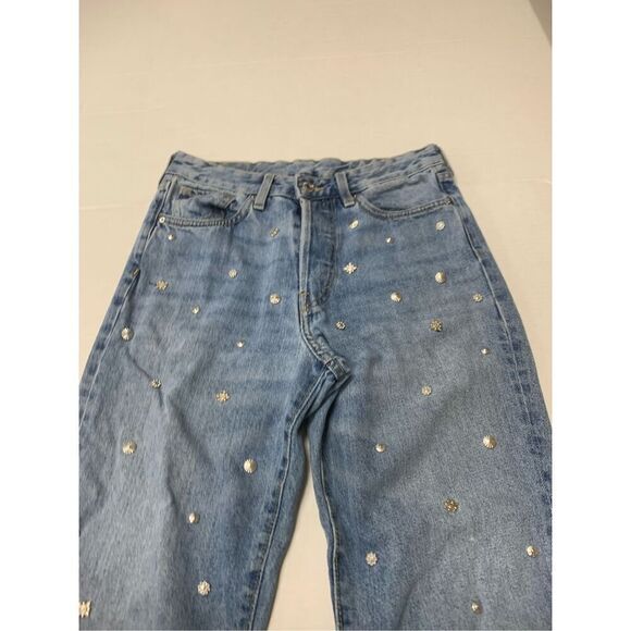 Jewel embellished Denim Pants - Picture 6 of 13
